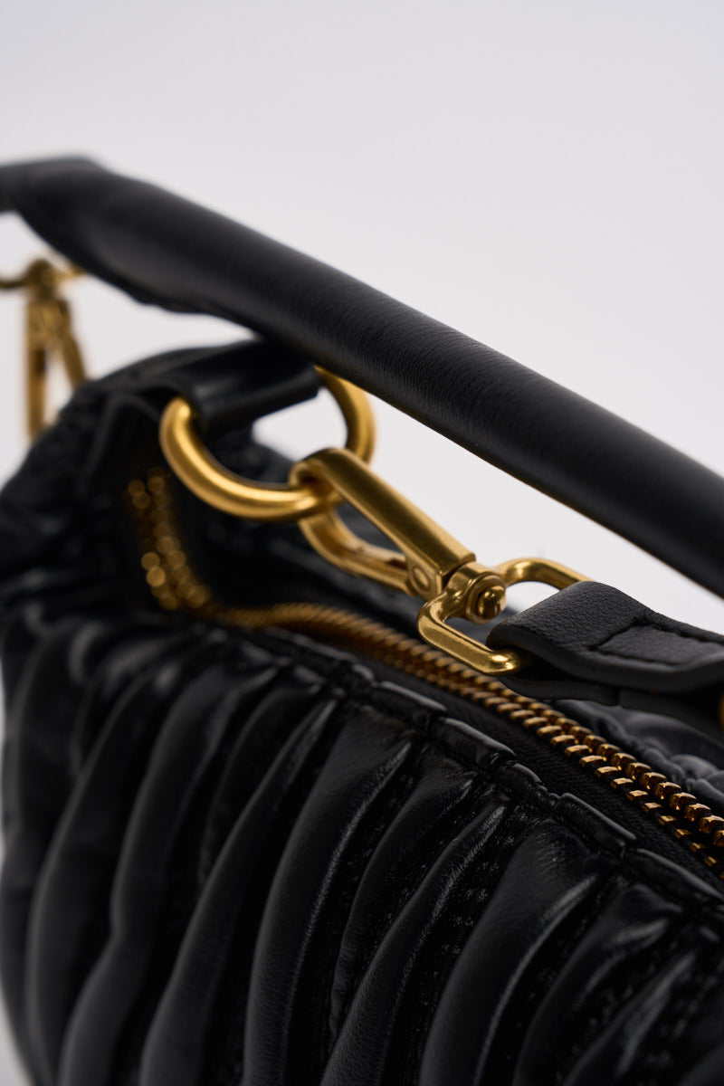 Borsa donna Hook a spalla nera XAC0050 NERO VICOLO 