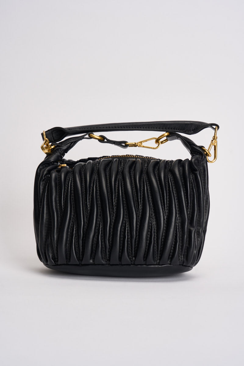 Borsa donna Hook a spalla nera XAC0050 NERO VICOLO 
