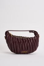 Borsa donna mezzaluna a spalla melanzana XAC0051 MELANZANA VICOLO 