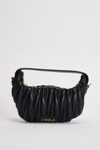 Borsa donna mezzaluna a spalla nera XAC0051 NERO VICOLO 