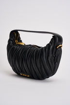 Borsa donna mezzaluna a spalla nera XAC0051 NERO VICOLO 