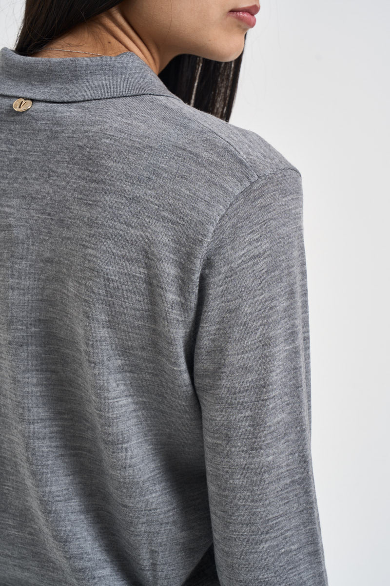 Maglia donna polo grigio MLN23 GRIGIO VITTO 