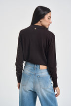 Maglia donna polo fondente MLN23 MARRONE VITTO 