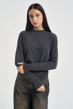 Maglia donna girocollo antracite WL104 ANTRACITE VITTO 