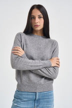 Maglia donna girocollo grigio chiaro WL104 GRIGIO VITTO 
