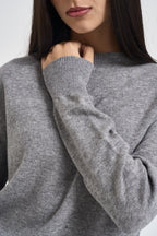 Maglia donna girocollo grigio chiaro WL104 GRIGIO VITTO 