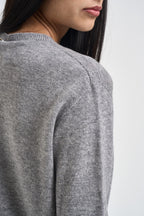 Maglia donna girocollo grigio chiaro WL104 GRIGIO VITTO 