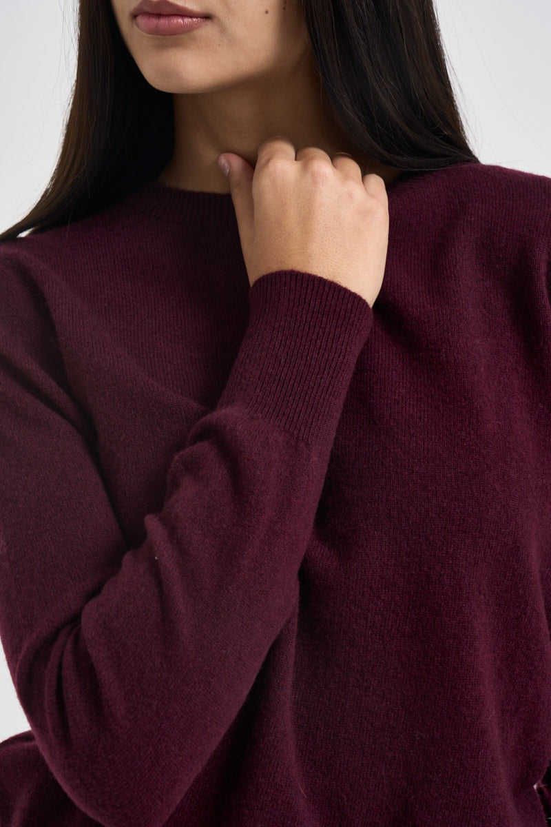 Maglia donna girocollo vino WL104 VINO VITTO 