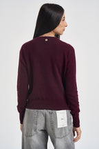 Maglia donna girocollo vino WL104 VINO VITTO 