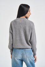 Maglia donna girocollo grigio WL1731 GRIGIO VITTO 