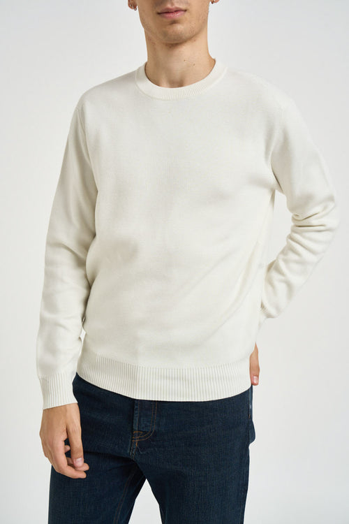 Maglia uomo girocollo panna - 1