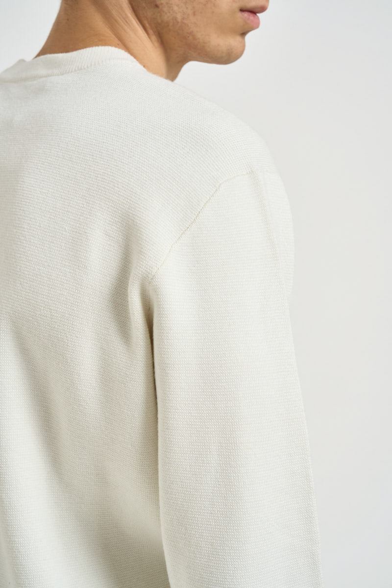 Maglia uomo girocollo panna 6013226 628 VITTORIO FERRIERI 