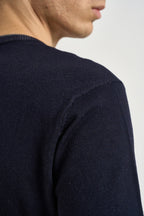 Maglia uomo girocollo blu navy 6103226 205 VITTORIO FERRIERI 