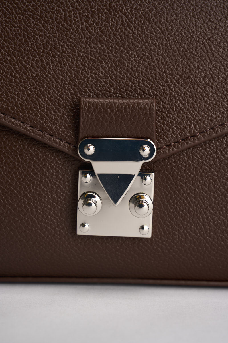 Borsa donna a cartellina marrone VES002 T.MORO VIVIENNE D 