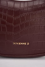 Borsa donna mezzaluna bordeaux VRI002 BORDEAUX VIVIENNE D 