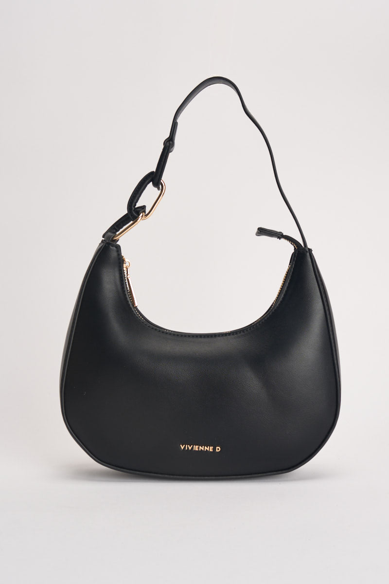 Borsa donna mezzaluna nera VRI002 NERO VIVIENNE D 