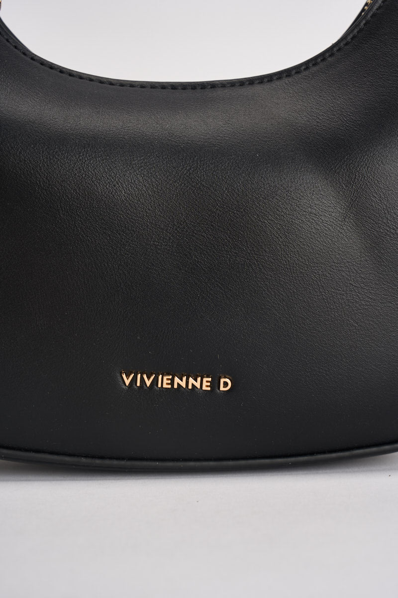 Borsa donna mezzaluna nera VRI002 NERO VIVIENNE D 