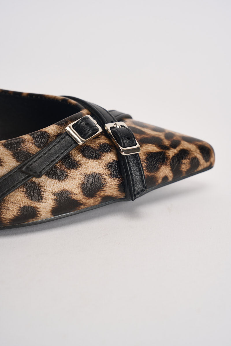 Décolleté donna animalier con cinturini VST028 MACULATO VIVIENNE D 