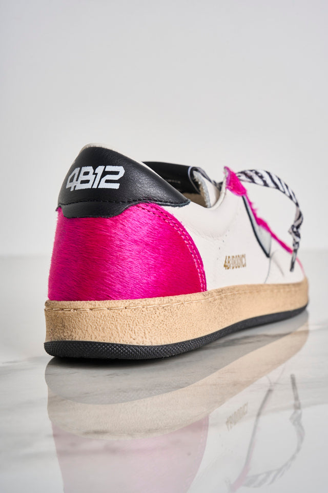 4B12 women's pony skin sneakers