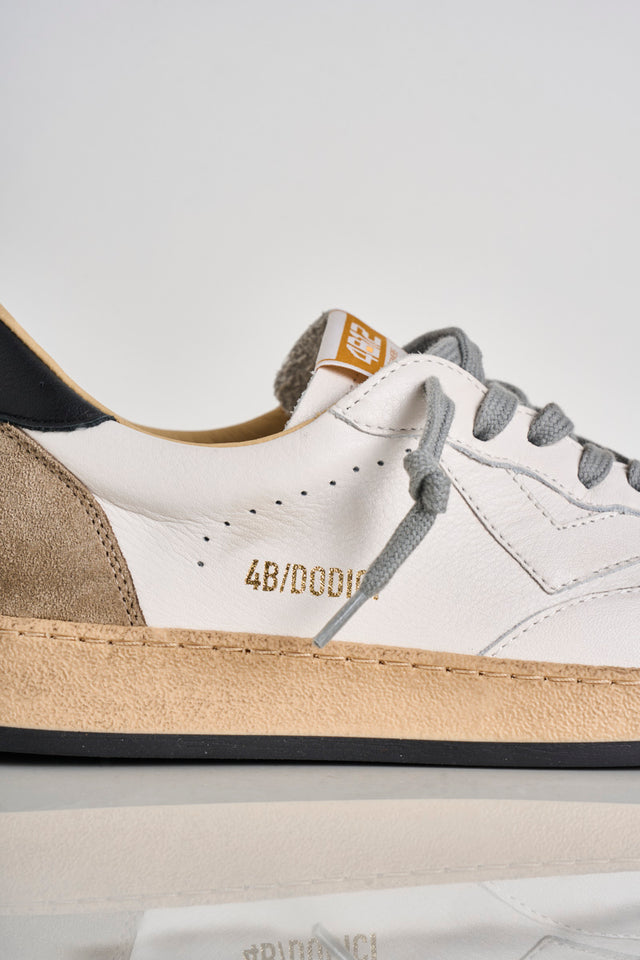 4B12 men's sneakers in leather and suede
