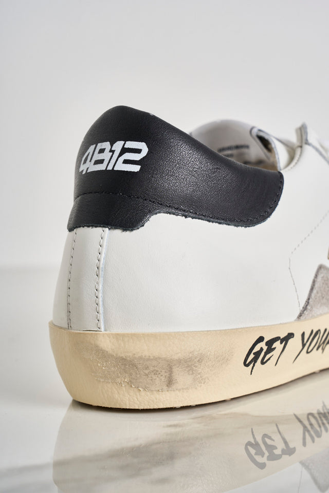 4B12 men's sneakers in leather and "Get your Choice" lettering