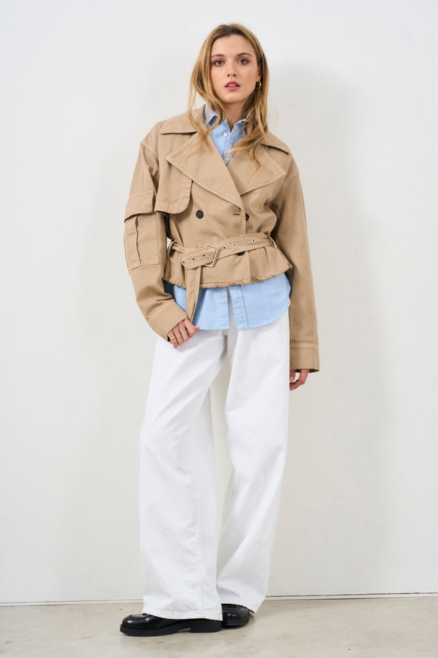 ANIYE BY Women's cropped trench coat with belt