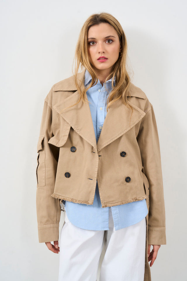 ANIYE BY Women's cropped trench coat with belt