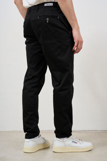 Men's black cropped trousers with pleats - 5