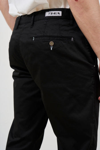 Men's black cropped trousers with pleats - 6