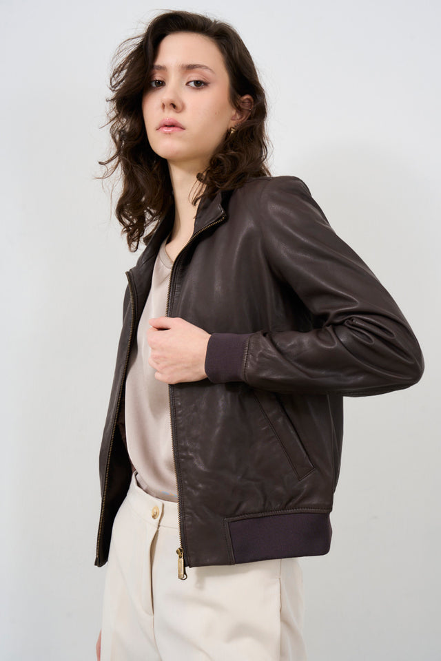 BOMBOOGIE Women's leather jacket