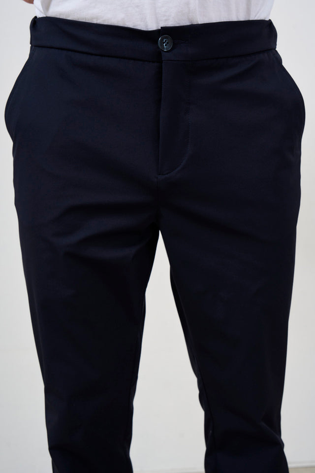 Pantalone uomo basic blu navy