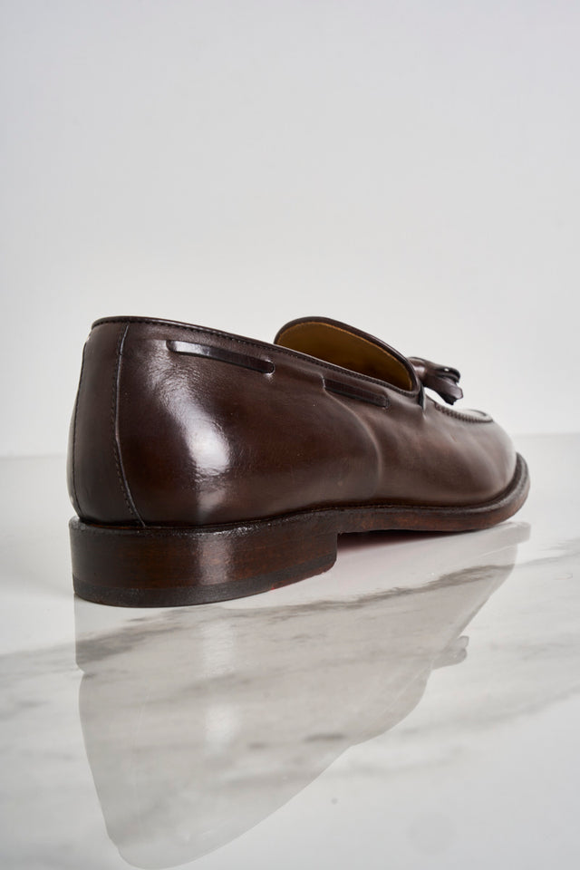 Men's moccasin with brown tassels