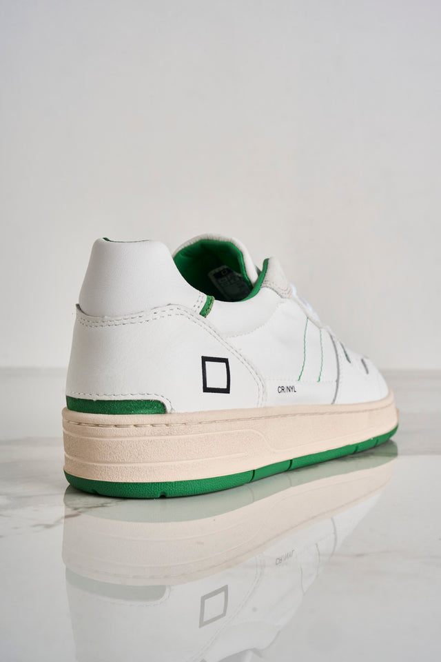 Sneakers uomo Court 2.0 Nylon bianco e verde