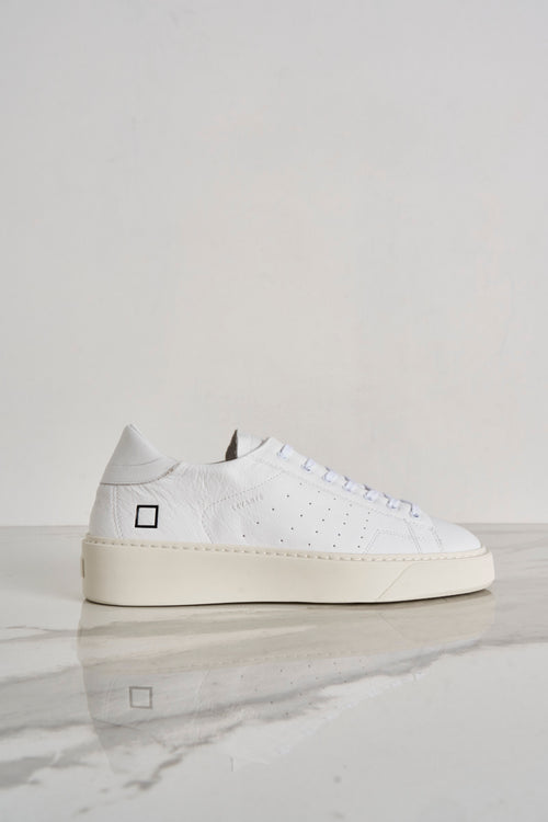 Levante calf men's sneakers in white - 1