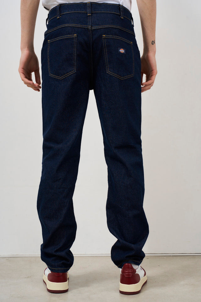 Jeans uomo in denim scuro modello Houston<BR/>