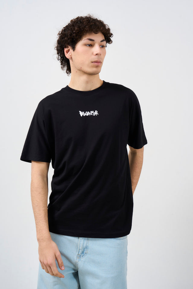 DISCLAIMER Men's T-shirt with logo print on the back