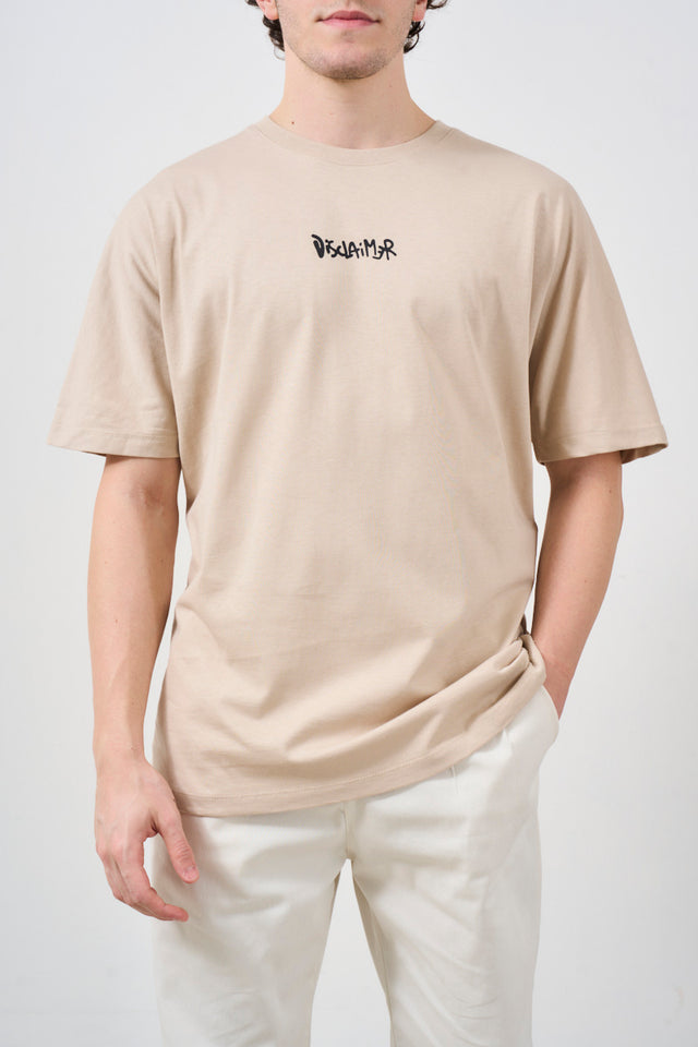DISCLAIMER T-shirt uomo con stampa logo sul retro<BR/><BR/>
