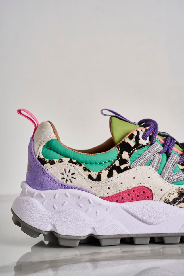 Yamano 3 women's sneakers in multicolor suede