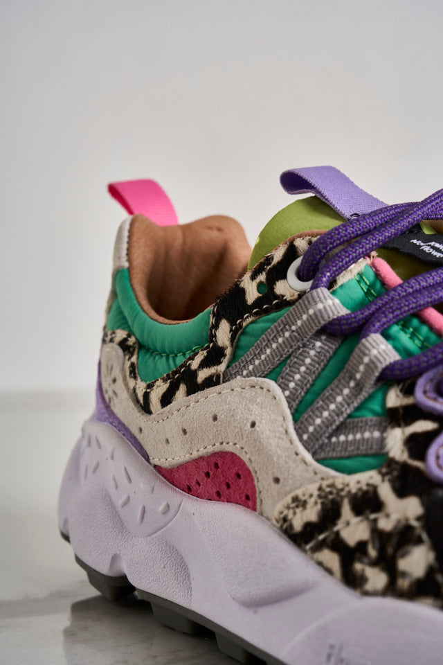 Yamano 3 women's sneakers in multicolor suede