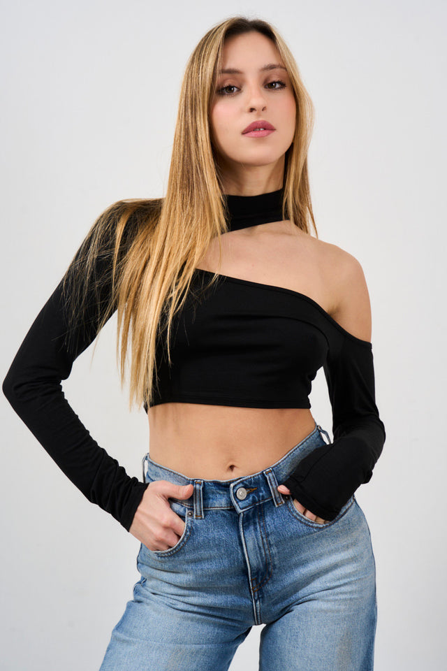 Women's top with cut out detail
