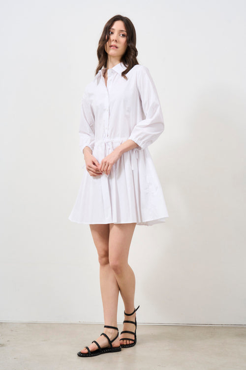 Short shirt dress in cotton