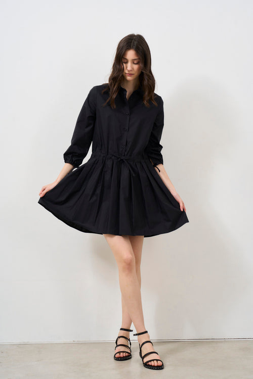 Short shirt dress in cotton