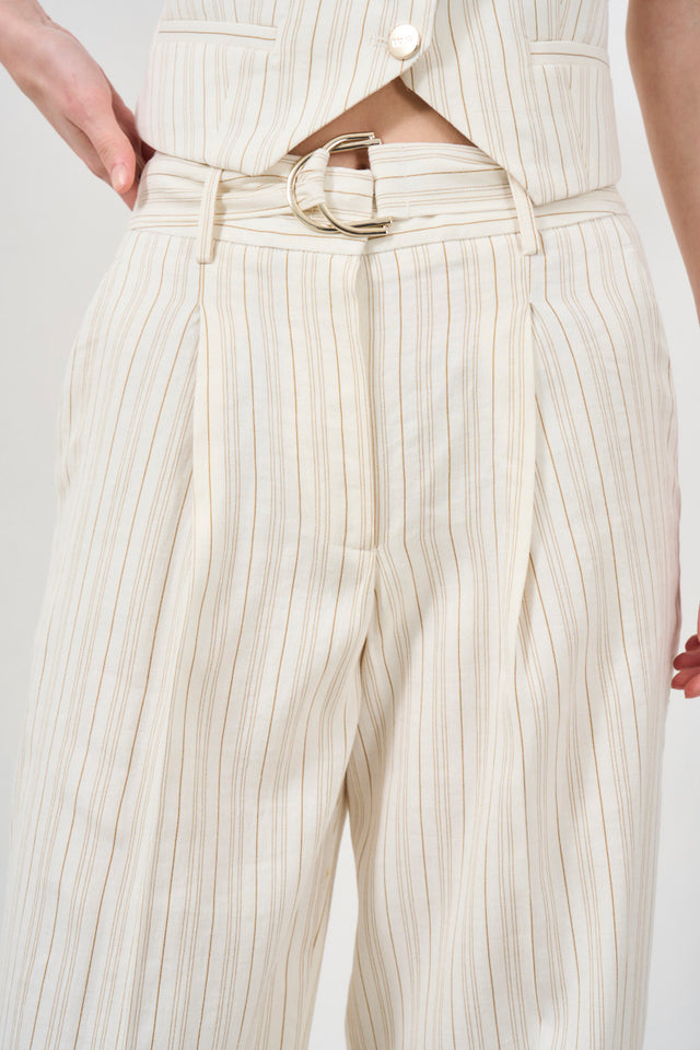 LIU JO Women's pinstriped trousers