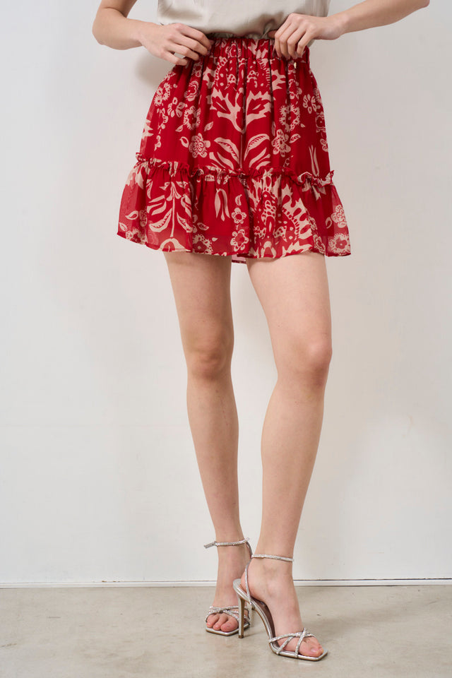 LIU JO Women's floral print skirt