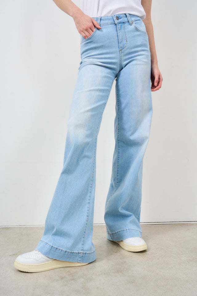 LIU JO Women's stretch flare jeans<br><br>