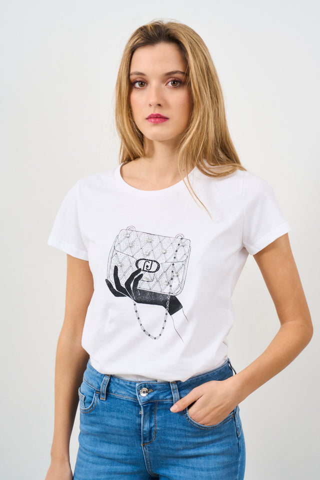 LIU JO T-shirt donna con stampa