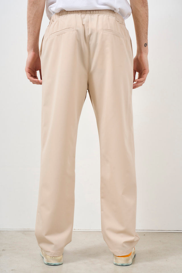 Men's wide-leg trousers with drawstring