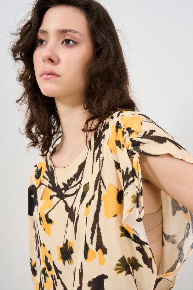 MANILA GRACE Women's patterned blouse