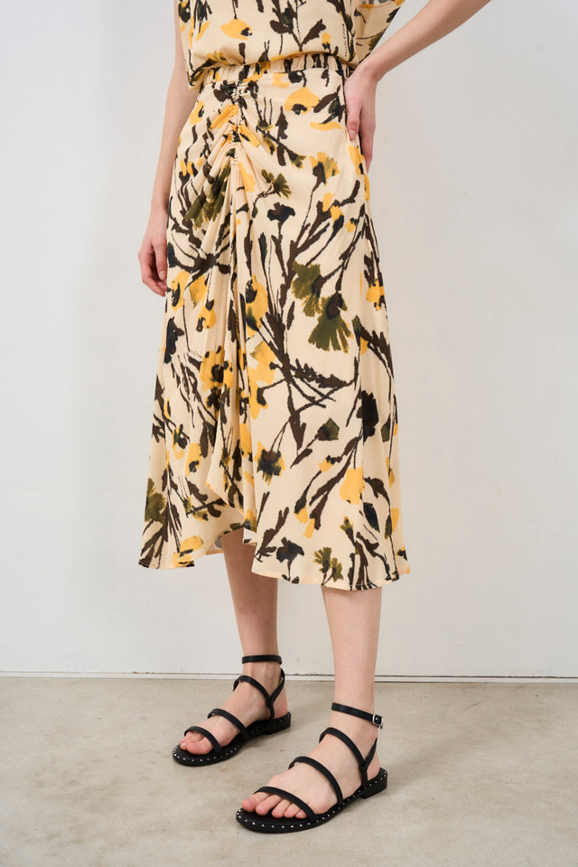 MANILA GRACE Women's patterned skirt