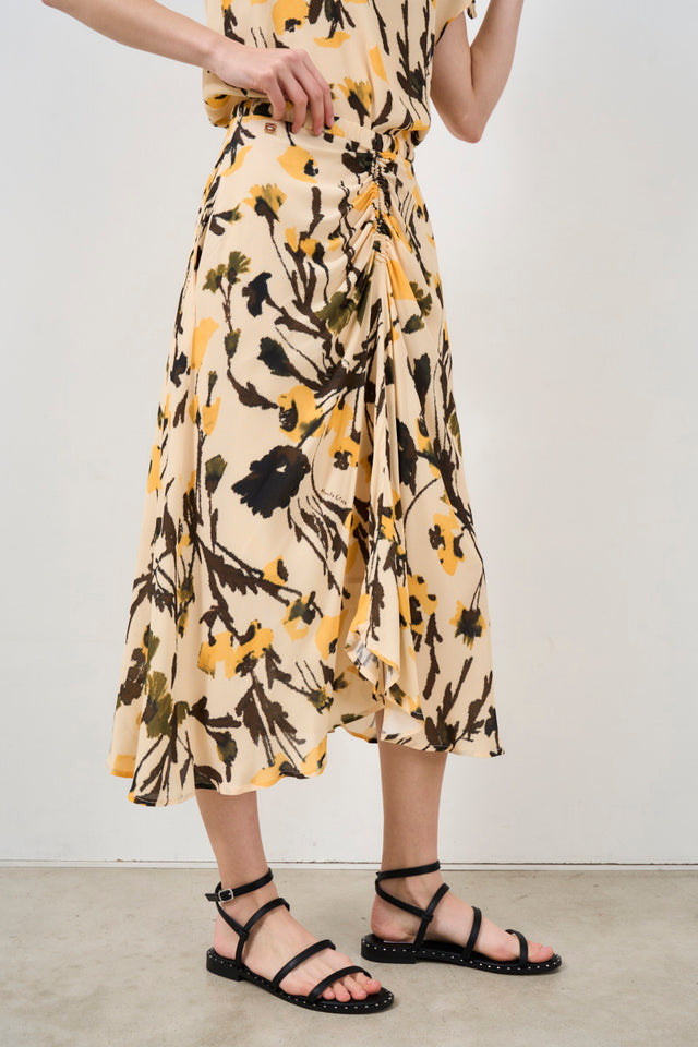 MANILA GRACE Women's patterned skirt